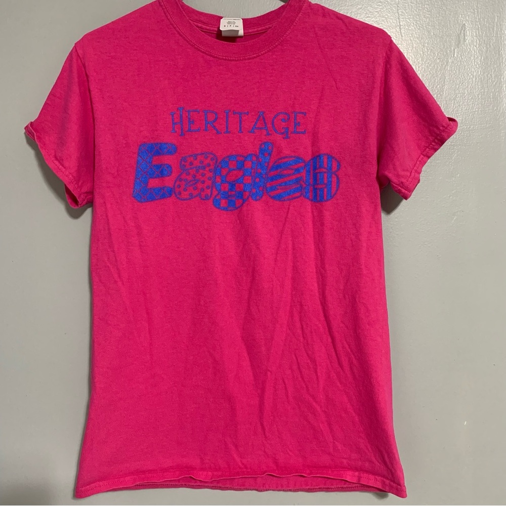 Women Gildan‎ Graphic Print Crew Neck T-Shirt